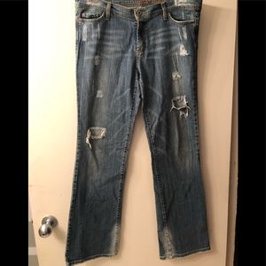 Plastic by Gly Jeans, Size 13, distressed  flare!